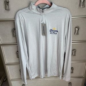 Vansport | front-zip Corona branded sweater
